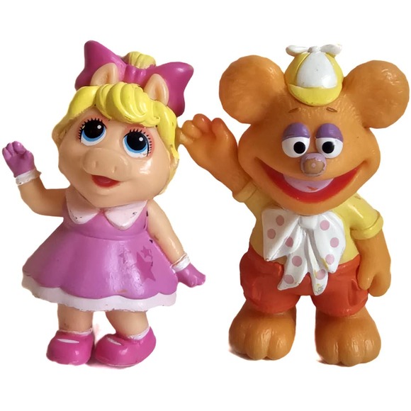 Miss Piggy and Fozzy Disney Jr Muppet Babies Muppet Characters Just Play 2019 - Picture 1 of 7